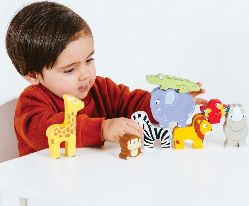 Petilou Skládací věž Afrika Le Toy Van 9 ks - obrázek 2