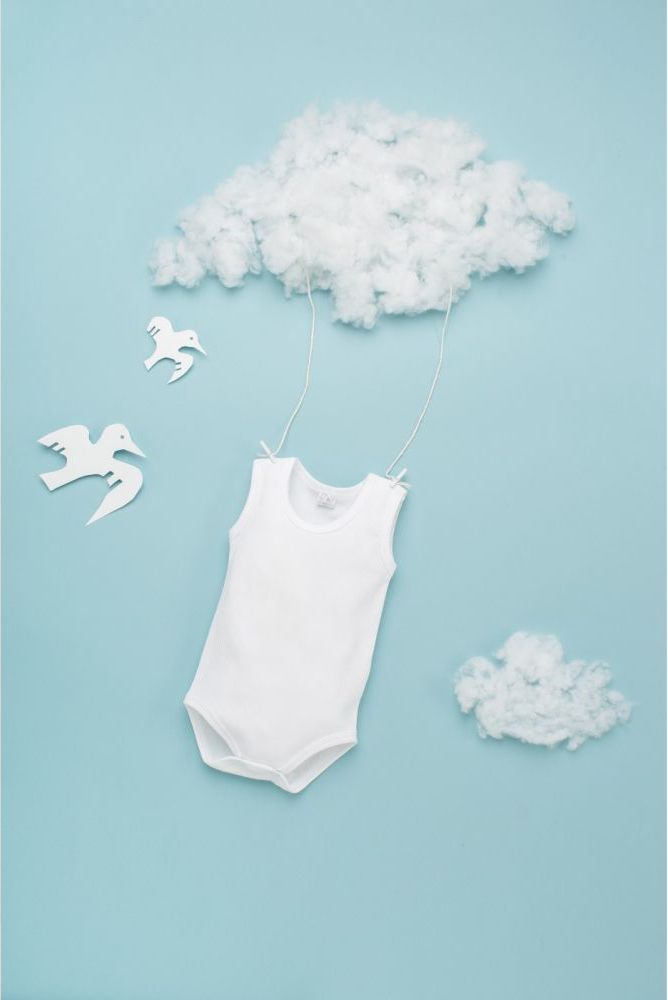 Body bez rukávů Pinokio White - obrázek 2