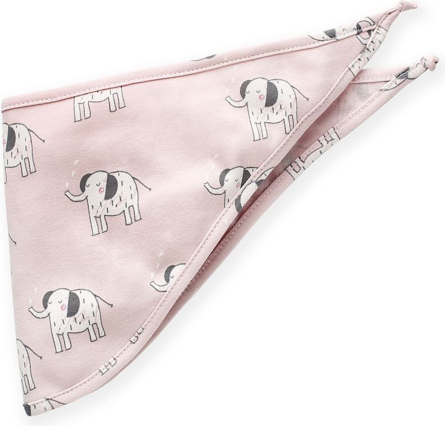 Šátek Pinokio Wild Animals Elephant Pink - obrázek 1
