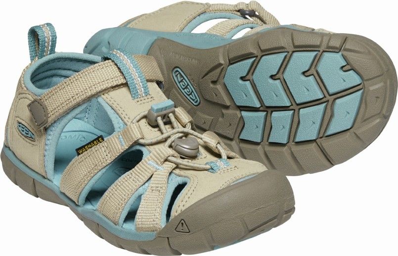 KEEN SEACAMP II CNX YOUTH JR safari/smoke blue velikost: US2 - 34 EU - obrázek 1