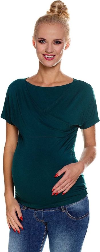 My Tummy Kojíci halenka "Wrap" Barva: Zelená, Velikost: S - obrázek 12