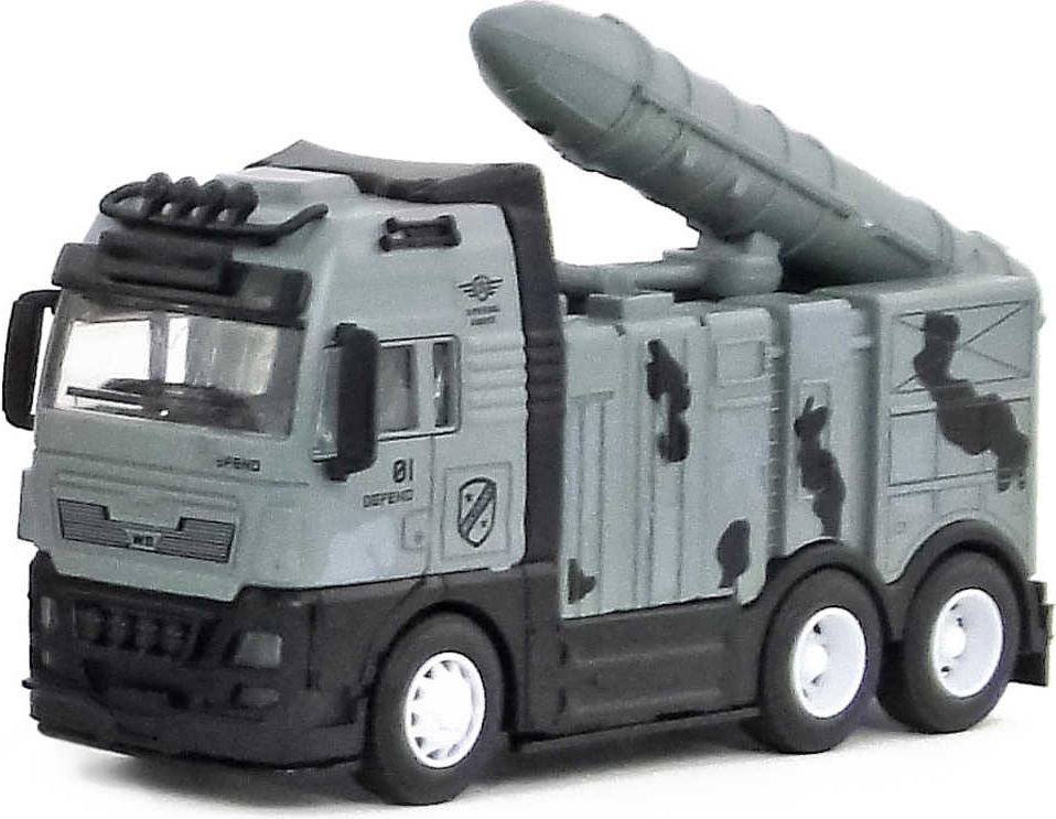 PL Army auto nákladní vojenské s raketometem na zpětné natažení 3 barvy kov - obrázek 3