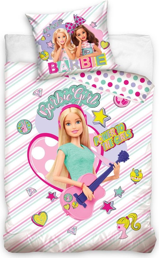 Carbotex Dětské povlečení Barbie Pop Star - obrázek 1