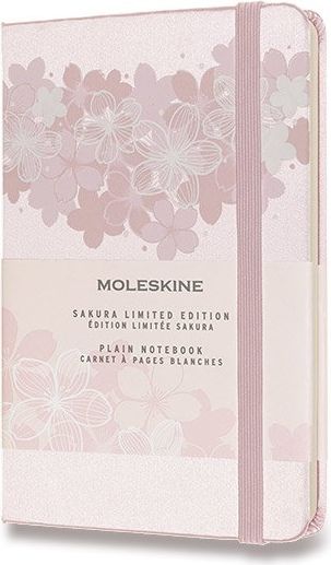 Moleskine Zápisník Sakura - tvrdé desky S, čistý, růžový - obrázek 1