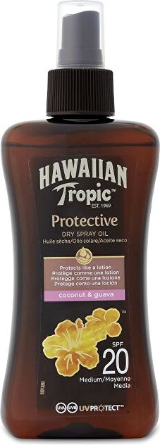 Hawaiian Tropic Suchý olej na opalování s rozprašovačem SPF 20 Protective (Dry Spray Oil)  200 ml - obrázek 1