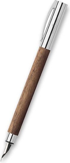 Faber-Castell Ambition Walnut Wood plnicí pero, hrot M 0021/1485800 - obrázek 1
