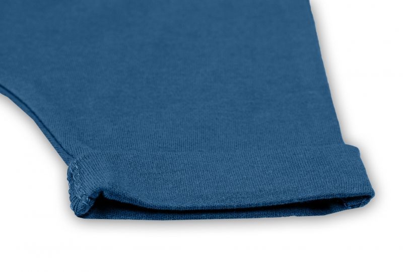 Baby Nellys Bavlněné kraťasy Baggy s klokaní kapsou - navy, vel. 98 - 98 (24-36m) - obrázek 3
