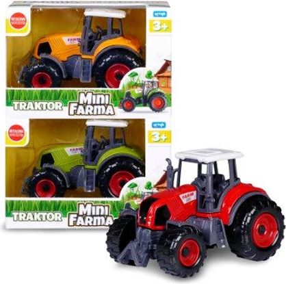 Farmářský traktor 10 cm - červená - obrázek 1