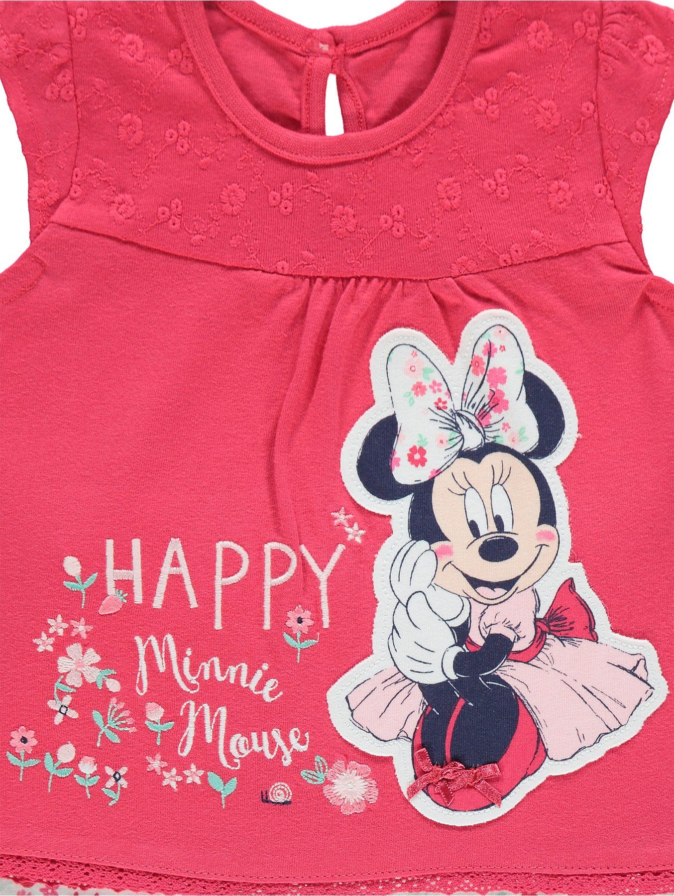 Kojenecké tričko a kraťásky GEORGE, červené, motiv Minnie Mouse Velikost: 56 - 62cm (0 - 3 měsíce) - obrázek 2