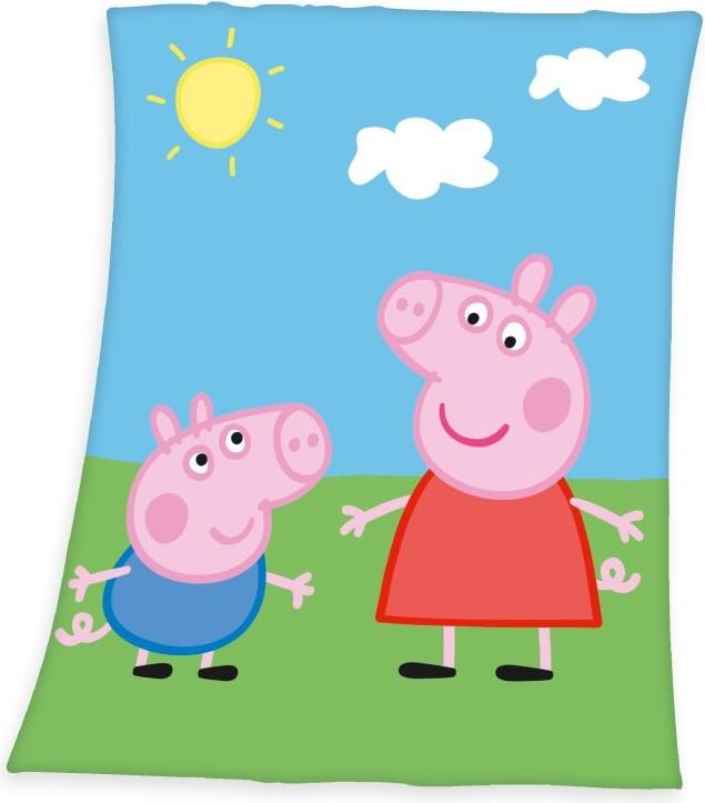 HERDING Fleece deka Peppa Pig Polyester, 130/160 cm - obrázek 1