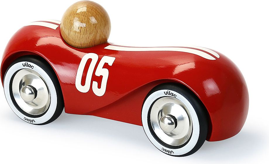 Vilac Dřevěné auto Streamline vintage červené - obrázek 1