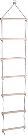 Provazový žebřík dřevěný 160cm 7 příček - obrázek 1