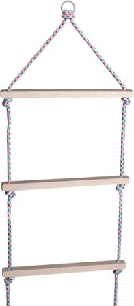 Provazový žebřík dřevěný 160cm 7 příček - obrázek 2