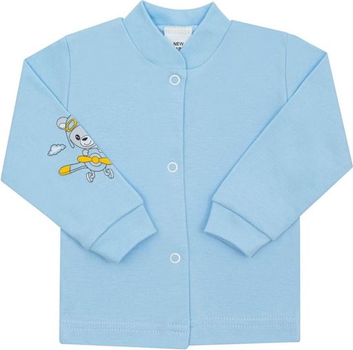 NEW BABY | New Baby Teddy pilot | Kojenecký kabátek New Baby Teddy pilot modrý | Modrá | 50 - obrázek 1
