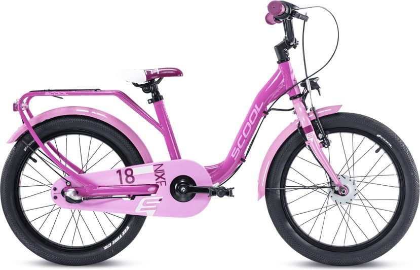 S'COOL Dětské kolo niXe 18 růžový / slabě růžový (od 114 cm) - obrázek 1