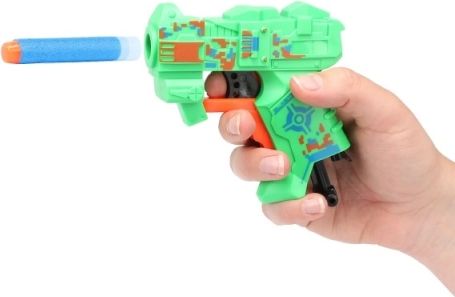 Pistole na pěnové náboje 11cm plast + náboje 2ks s broukem - obrázek 9
