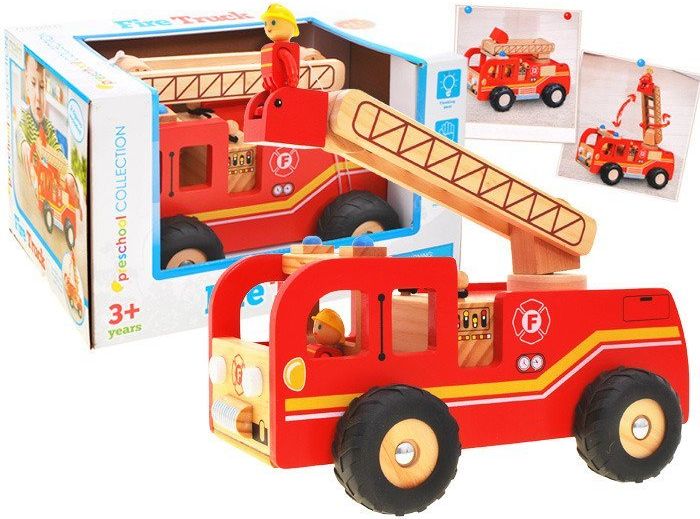 Mamido  Dřevěné hasičské auto - obrázek 1