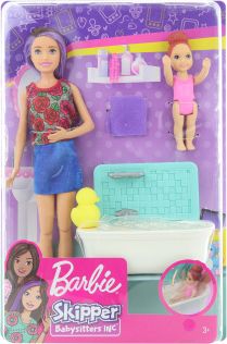 Barbie Chůva herní set čas na koupání FHY97 FXH05 - obrázek 1