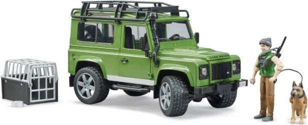 Bruder 2587 Land Rover Defender, figurka myslivce a psa - obrázek 5