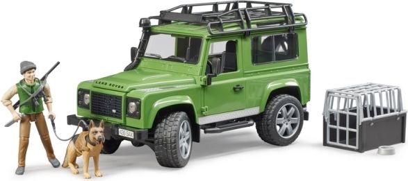 Bruder 2587 Land Rover Defender, figurka myslivce a psa - obrázek 8