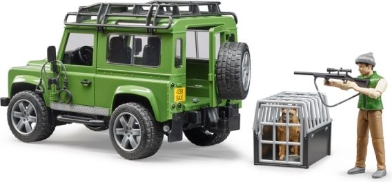 Bruder 2587 Land Rover Defender, figurka myslivce a psa - obrázek 11