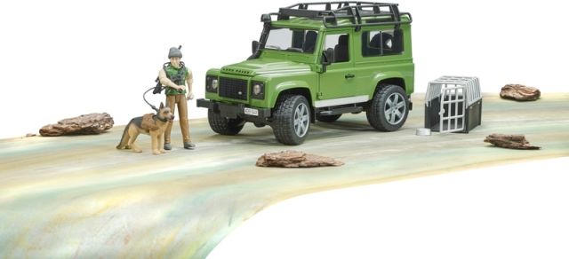 Bruder 2587 Land Rover Defender, figurka myslivce a psa - obrázek 15