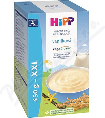HiPP KAŠE PRAEBIOTIK mléčná vanilková 2x225g - obrázek 1