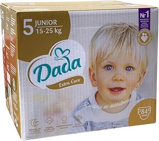 Dada | Dada | Dětské jednorázové pleny DADA Extra Care 5 JUNIOR 15-25 kg 84 ks ZLATÉ VÝHODNÝ BOX | Bílá | - obrázek 1