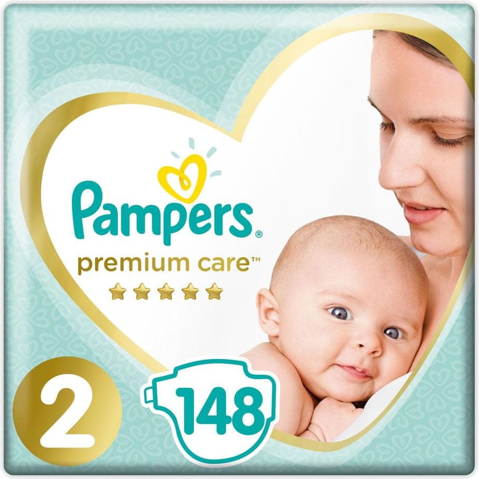 Pampers Premium Care, Velikost 2 148ks, 4kg-8kg - obrázek 1