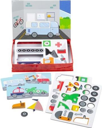 Magnetické puzzle Bigjigs Toys Mechanik - obrázek 1