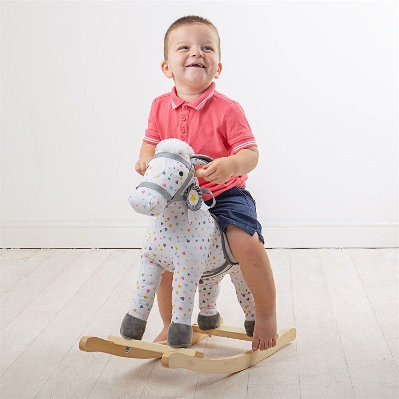 Vzorovaný houpací kůň Bigjigs Toys - obrázek 2