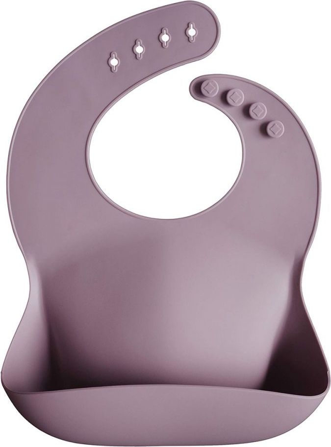 Silikónový podbradník Mushie Pale Mauve - obrázek 1