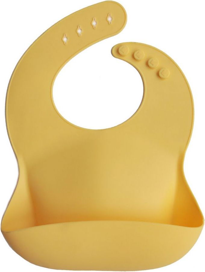 Silikónový podbradník Mushie Mineral Yellow - obrázek 1