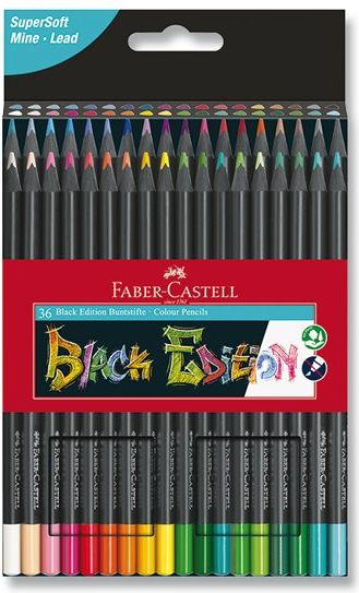 Faber-Castell Pastelky Black Edition 36 ks 1643 - obrázek 1