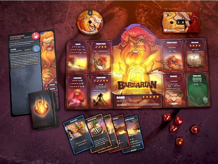Roxley Games Dice Throne: Season One Rerolled - Barbarian vs. Moon Elf - obrázek 2
