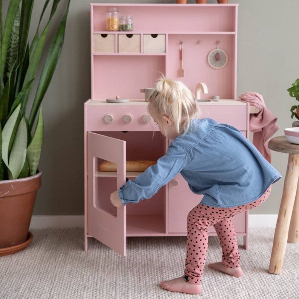 Tiamo Little Dutch dřevěná kuchyňka Pink - obrázek 5