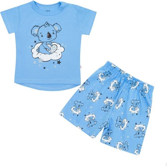 NEW BABY | New Baby Dream | Dětské letní pyžamko New Baby Dream modré | Modrá | 62 (3-6m) - obrázek 1