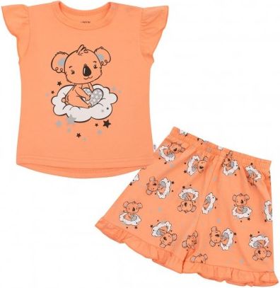 Dětské letní pyžamko New Baby Dream lososové, Dle obrázku, 62 (3-6m) - obrázek 1