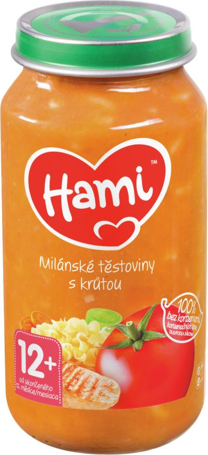 Hami příkrm milánské těst.s krůtou 250g 12M - obrázek 1