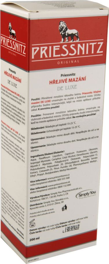 Priessnitz Hřejivé mazání DeLuxe 200ml - obrázek 2