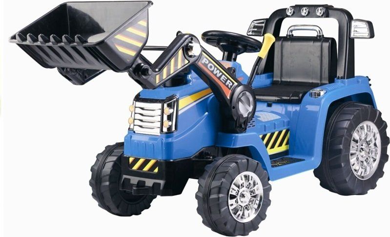 Mamido  Dětský elektrický traktor 2x45W modrý - obrázek 1
