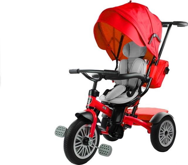 Mamido  Dětská tříkolka PRO800 červená - obrázek 1