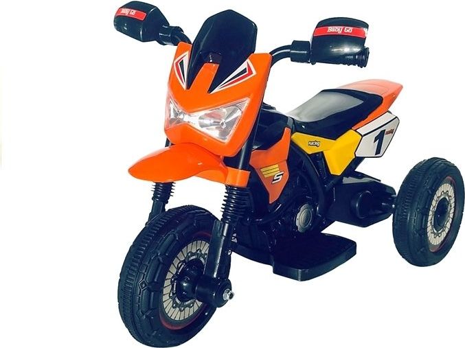 Mamido  Dětská elektrická motorka GTM2288 oranžová - obrázek 1