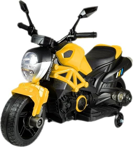 Mamido  Dětská elektrická motorka GTM188 žlutá - obrázek 1