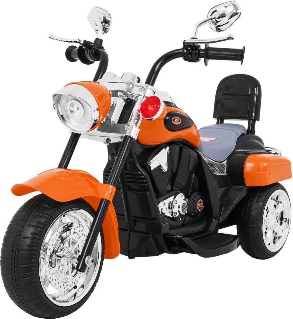 Mamido  Dětská elektrická motorka Chopper oranžová - obrázek 1