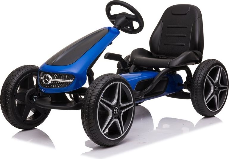Mamido  Dětská šlapací motokára Mercedes XMX610 modrá - obrázek 1