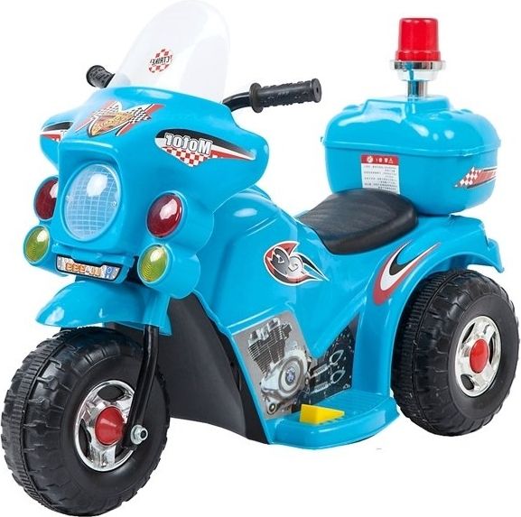 Mamido  Dětská elektrická motorka Policie modrá - obrázek 1