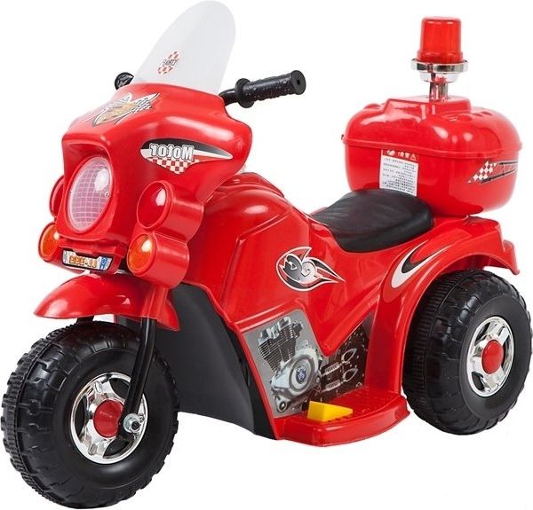 Mamido  Dětská elektrická motorka Policie červená - obrázek 1