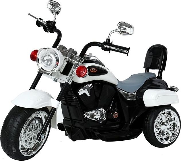 Mamido  Dětská elektrická motorka Chopper bílá - obrázek 1