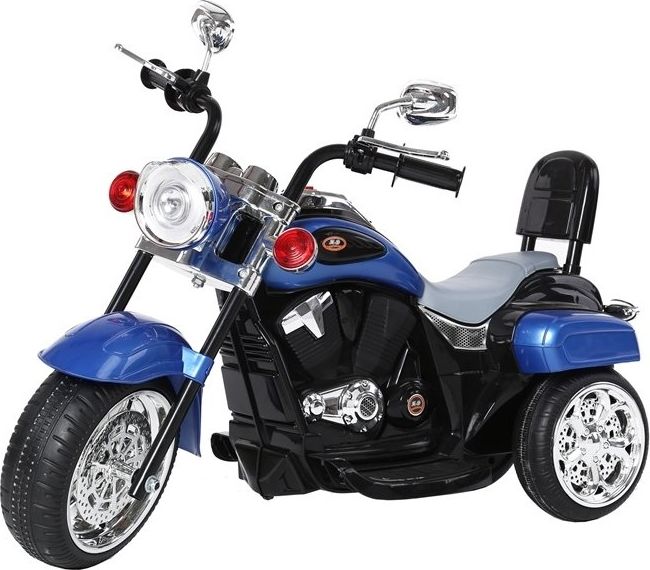 Mamido  Dětská elektrická motorka Chopper modrá - obrázek 1